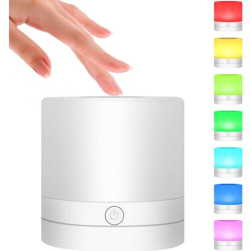 Portable LED Night Light USB Rechargeable Table Light Dimming Bedside Lamp For Bedrooms Living Room Atmosphere Home Night Light