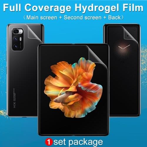 HD Clear Front & Back Full Cover Screen Protector For Xiaomi Mi Mix Fold Membrane Unbreakable Hydrogel Film
