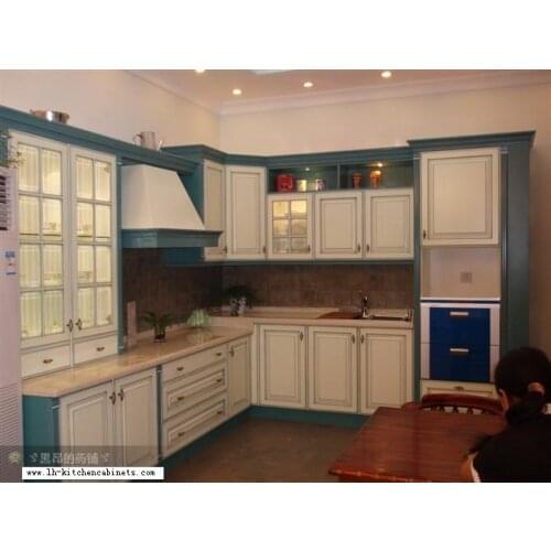 PVC/vinyl kitchen cabinet(LH-PV012)