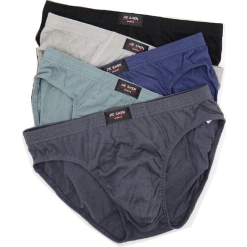New 5pcs/lot Free shipping cheapest 100% Cotton Mens Briefs Plus Size Men Underwear Panties 4XL/5XL/6XL Mens Breathable Panties