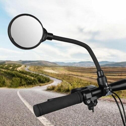 Bike Mirror Bike Rearview Mirror Motorcycle Electric Vehicle Hose Adjusting Large Screen Bicycle Rearview Mirror Parts For Bike