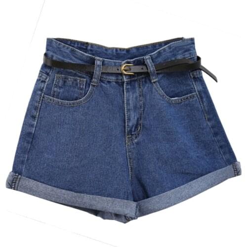 Arrival Women Retro Jeans Shorts Summer High Waisted Rolled Denim Jean Shorts with Pockets