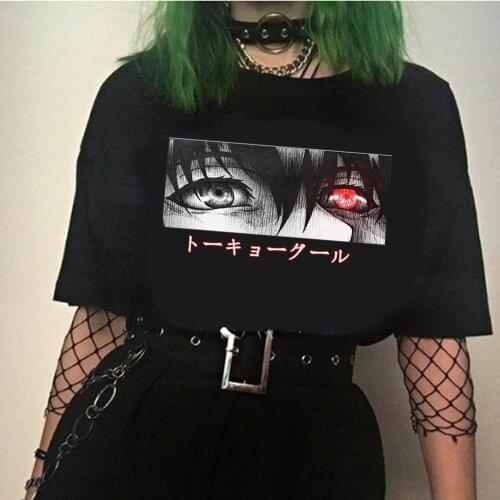 Women T-shirts Tokyo Ghoul Anime Graphic Print Summer Tshirts Streetwear Harajuku T-Shirt