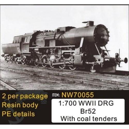 1/700 Scale WWII German DRG Br52 with Coal Tenders (2pcs), (resin+metal)