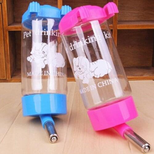 1Pcs Novelty 350ml Dog Bird Cat Hanging Water Bottle Auto Feeder Rabbit Pet Water Dispenser