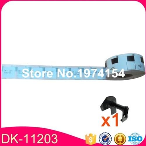 10 Rolls Brother Compatible DK-11221 Label QL570 QL-700 DK-1221 adhesive sticker 23X23mm Free Shipping Etiketten Sticker