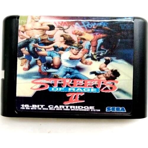 Streets of Rage 2 16 bit MD Memory Card for Sega Mega Drive 2 for SEGA Genesis Megadrive