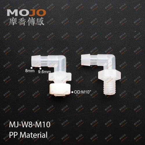 2020 Free shipping MJ-W8-M10 100 pieces Elbow male thread nipple connector