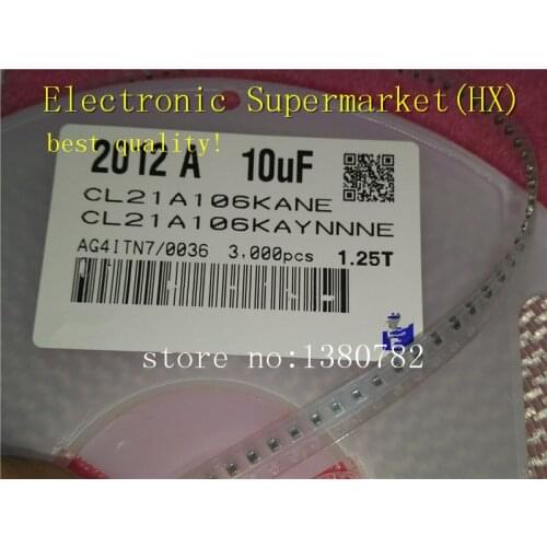3000pcs/lots 0805 SMD capacitor 25V 10UF + 10% X5R CL21A106KAYNNNE In stock