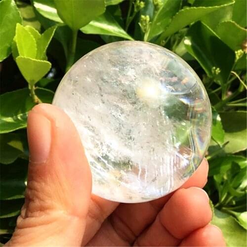 4cm Natural Clear White Crystal Quartz Sphere Ball Specimen Collection Healing Quartz Crystals And Stones Gift Healing Decor