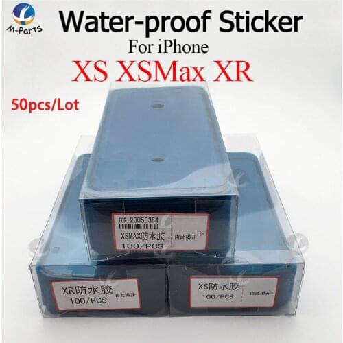 50PCS / Lot Waterproof Adhesive For iPhone 6 6S 6SP 7 7P 8 8P Plus X XS XR XSM 11 Pro Max 11Pro 11Max SE2 Screen Frame Sticker