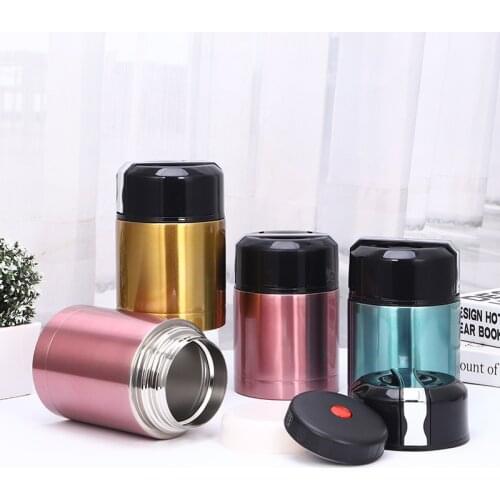 800ml 1000ml Stainless Steel Lunch Box Double Wall Thermal Insulation Food Container Household Multi-Functional Lunch Box