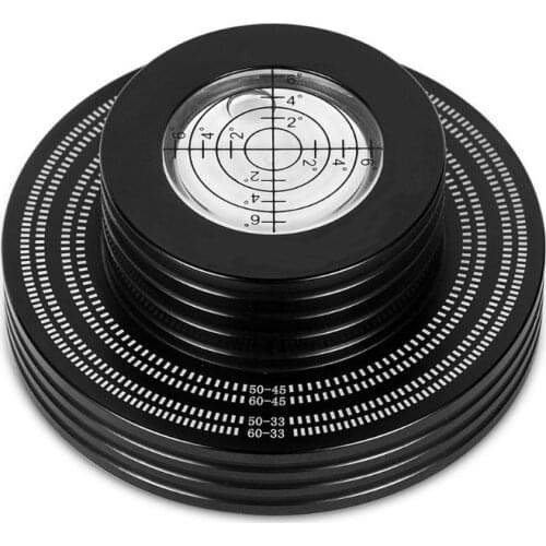 Aluminum Record Stabilizer Turntable Bubble Level LP Vinyl Disc Stabilizer G32B