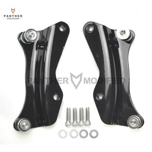 Black motorcycle Hardware Docking 4 Four Point case for Harley Road King Street Glide Harley Touring 2014-2017