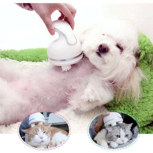 Pet Intelligent Charging Cat Massager 3D Head Massager Cats Automatic Rotate Waterproof Electric Grooming Tools Pets Supplies 35