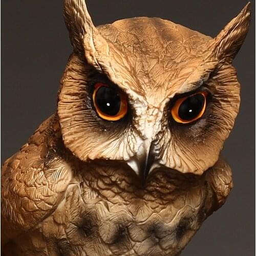 Simulation Animal Owl Birds Mini DIY Scene Display Childrens Toys Static Ornaments Wild Animal Toy Mustang
