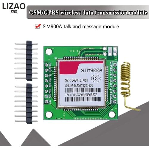 WAVGAT mini GPRS GSM module SIM900A Wireless Extension Module Board Antenna Tested Worldwide Store for SIM800L A6 A7 SIM800C