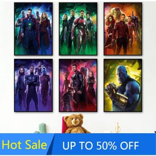 The Avengers Infinity War Movie Wall Art Canvas Painting Superheroes Marvel Posters And Prints Pictures For Living Room Decor