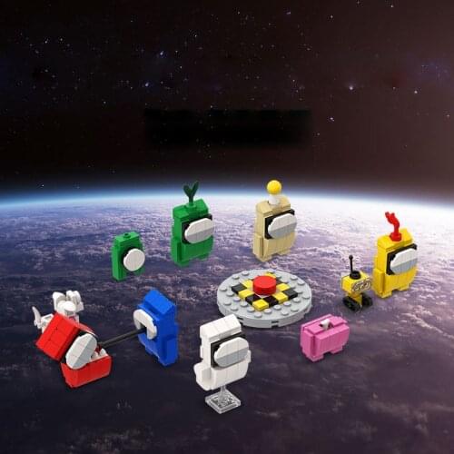 Spot MOC Party Board Game Alien Ornaments Space Universe Characters Decoration Building Block Model Children Birthday Gifts Toys