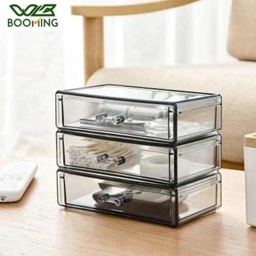 WBBOOMING Desktop Organizer Plastic Storage Box Desktop Skin Care Product Container Organizer For Desktop Organization