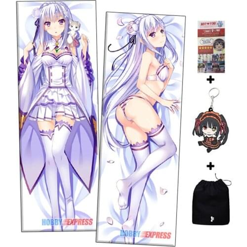 Hobby Express Emilia - Re Zero Dakimakura Japanese Hugging Body Pillow Cover ADP64118