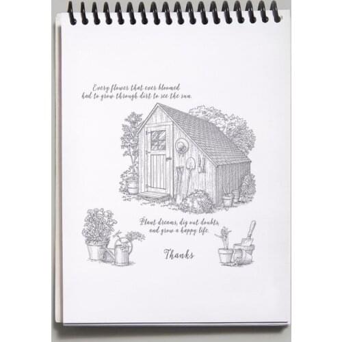 2021 New Garden House Silicone Clear Seal Stamp DIY Scrapbooking Embossing Photo Album