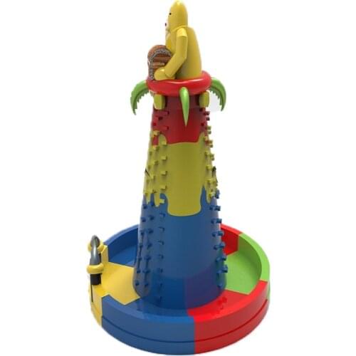 New design safety inflatable climbing wall