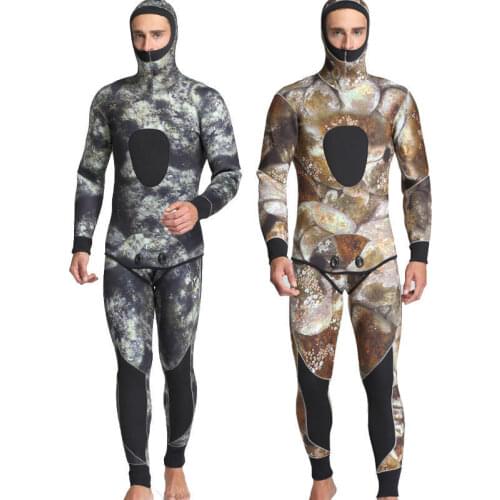 New Men Wetsuit 5mm Wetsuit Scuba Diving Suit Men Neoprene Underwater hunting Surfing 5MM Wet Suit Spearfishing Snorkeling Suit