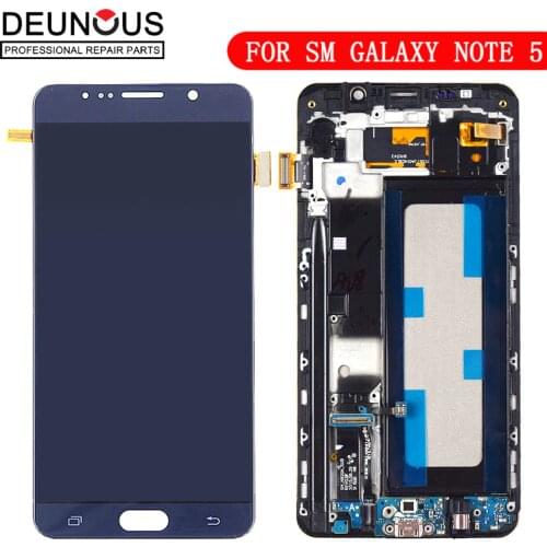 New TFT Display For Samsung Galaxy N920P LCD Digitizer Sensor With Frame Touch Screen For Samsung Note 5 N920A N920V LCD Screen