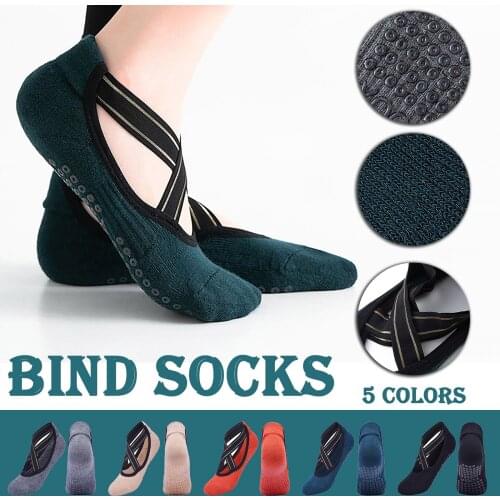 2021 Autumn and winter towel pure cotton leisure breathable yoga sports fitness non-slip Pilates socks sports fitness socks