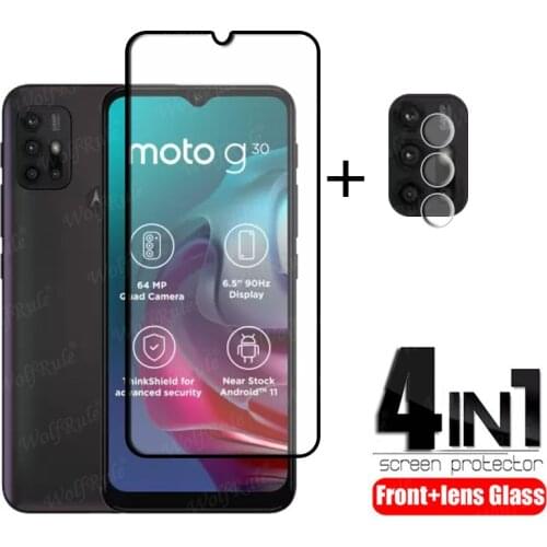 Full Cover Glass For Motoroal Moto G30 Glass For Moto G30 Tempered Glass Full Glue Screen Protector For Moto G30 G10 Lens Glass