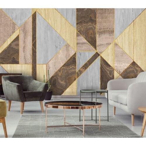 Custom wallpaper 3d modern minimalist creative abstract nostalgic geometric marble background wall living room bedroom фотообои