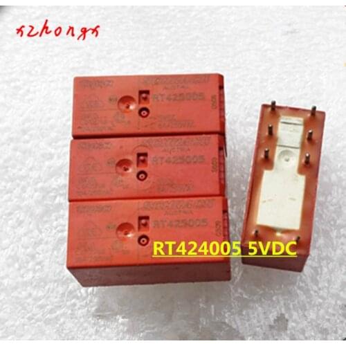 RT424005 5VDC RT424012 12VDC RT424024 24VDC 8A250VAC 8PINS Power Relay