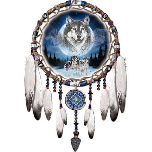 Wolf dream catchers Full Diamond Painting Cross Stitch 5D DIY Needleworks Resin Diamond Embroidery Mosaic Handicraft