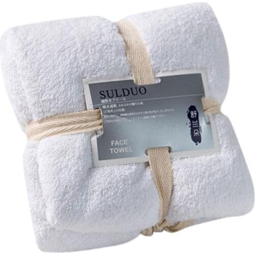 36x80cm High quality towel fleece Soft Bath Towels Daily Use solid d91121