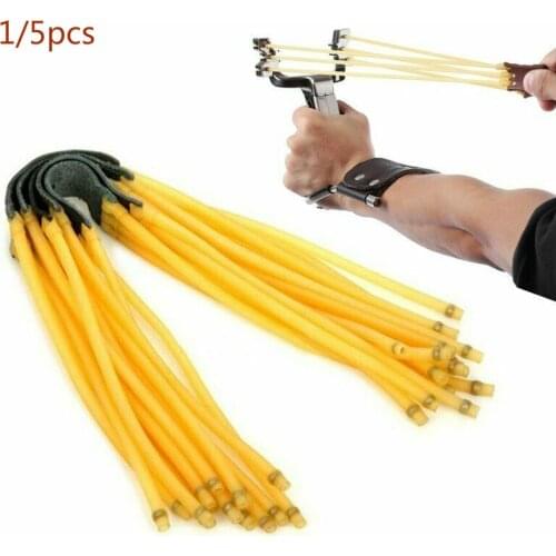1/5 pcs slingshot hunting slingshot outdoor hunting 3 rubber band slingshot elastic rubber band slingshot camouflage bow anti-f