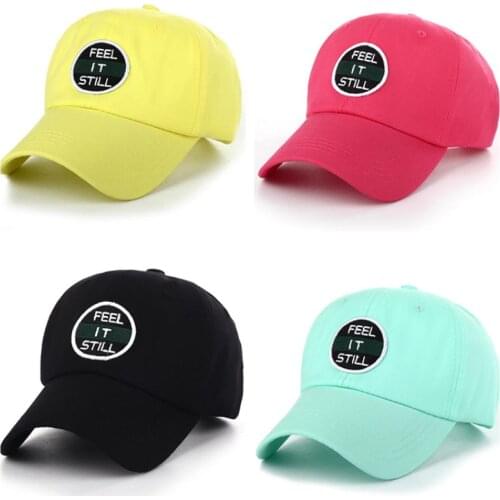 100% Cotton High Quality Baseball Cap Men Women Feel It Still Letter Embroidery Soft Top Hat Black Rose Yellow