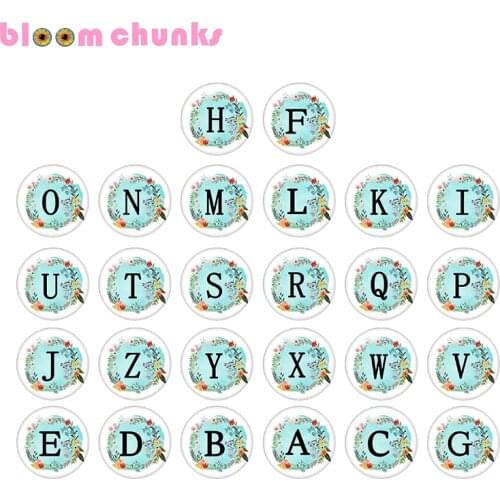 Alphabet 10pcs mixed 12mm/18mm/20mm/25mm Round photo glass cabochon demo flat back Making findings Z1575