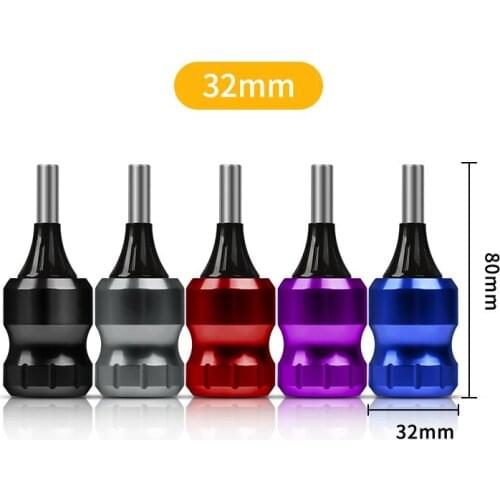 Aluminum Alloy 32MM Cartridge Tattoo Grips Adjustable Tattoo Tube for Cartridge Needle with Needles Bars
