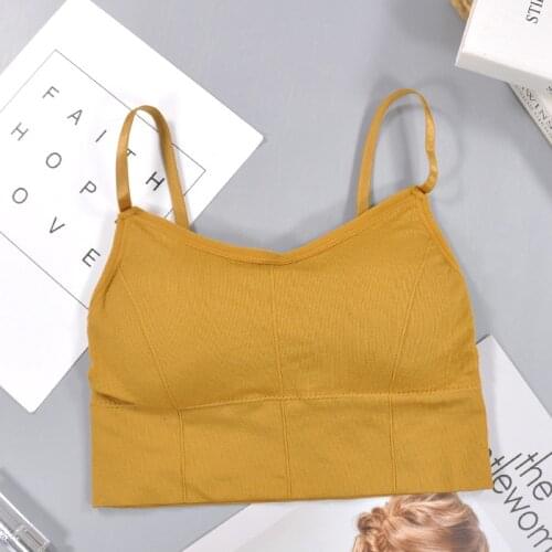 SVOKOR Seamless Bra U Type Backless Cotton Wireless Fitness Top Brassiere Underwear Sexy Bra For Women Bralette Padded Lingerie