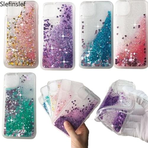 Dynamic Liquid Quicksand Phone Case For iphone 11Pro max X xs xr Stylish Flash Powder soft TPU Covers for 6 6s 7 8plus