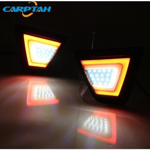 For Honda Jazz Fit 2014 2015 2016 2017 Multi-functions LED Rear Bumper Light Fog Lamp Brake Light Turn Signal Reverse Light