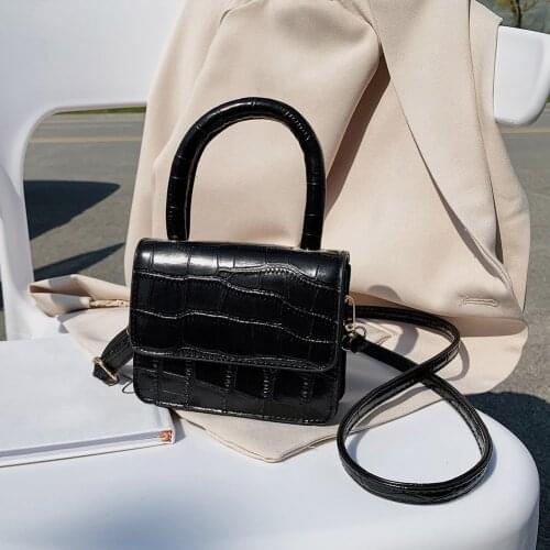 Elegant Women PU Leather Mini Shoulder Handbags Casual Pure Color Flap Messenger Crossbody Bags