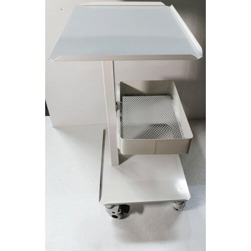 INTBUYING Mobile Cart 3 Shelf Carbon Steel Shelf Trolley Removable Storage Rack