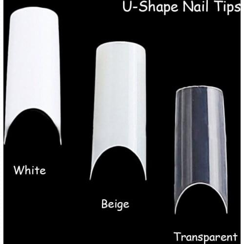 ShinBay Capsule Fake Nails French Manicure False Nails ballerina Nail Tips Almond Artificial Nails Long Stiletto Finger Nails