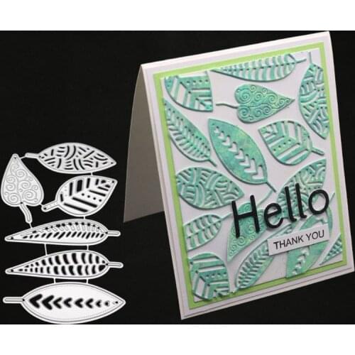 Leaf Leaves Metal Cutting Dies Stencil DIY Scrapbooking Album Stamp Paper Card Embossing Craft Decor
