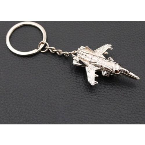Variable Forward Swept Wing Fighter-SU-47 Metal Keychain 3D Full Proportion Model Charm Military Enthusiast Favorite Gift 1pcs