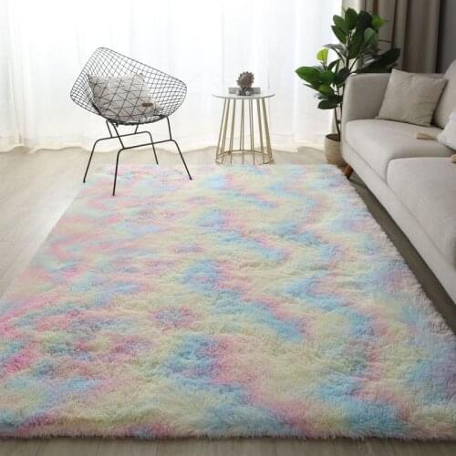 Soft Anti-Slip Carpet for Living Room Plush Rug Floor Carpets Bedroom Home Decor Velvet Kids Play-Mat