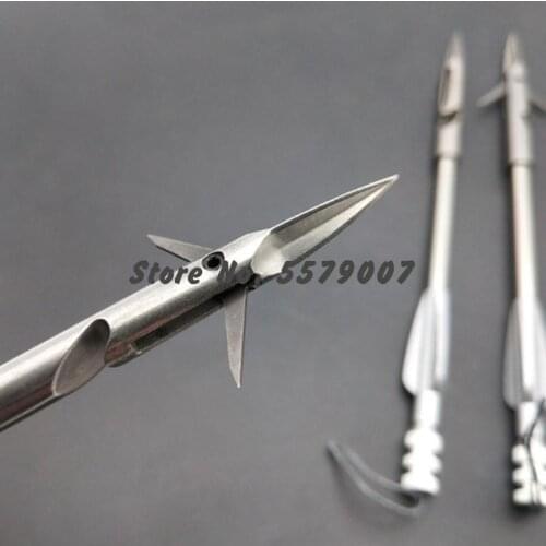 Stainless steel 3/10 triangle front fish slingshot darts arrow hunting shooting skills fishing darts