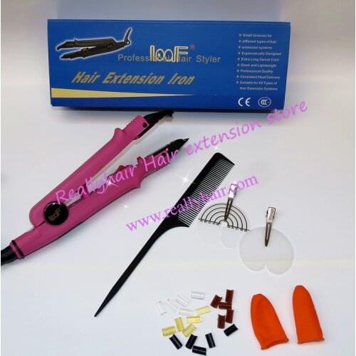 LOOF Brand New Fusion Hair Extension Iron Keratin Bonding Tool Adjustable Temperature Fusion Heat Constant